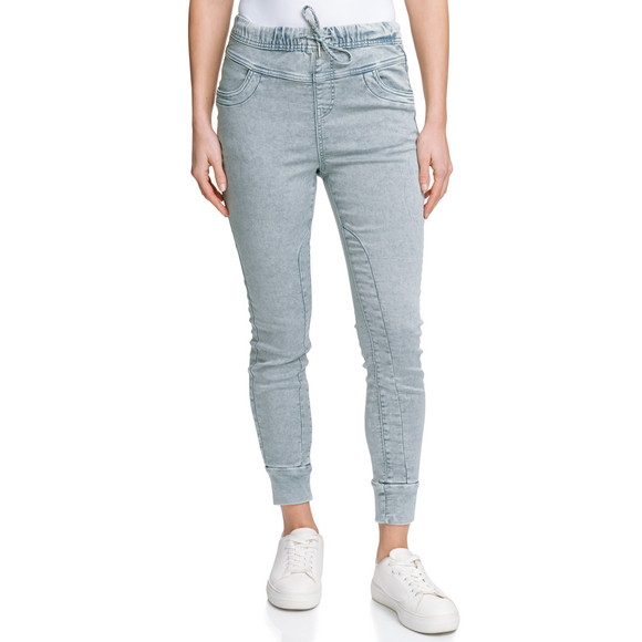 Damen Jeggings mit Used-Waschung