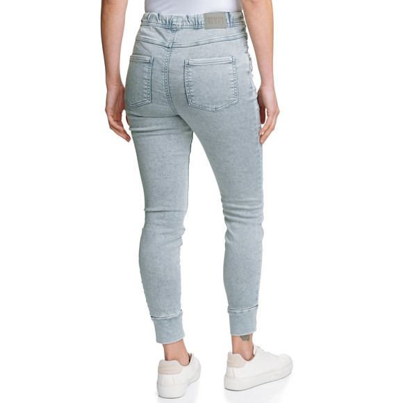 Damen Jeggings mit Used-Waschung