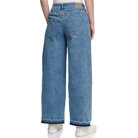 Damen Wide-Leg-Jeans im Cropped-Style
