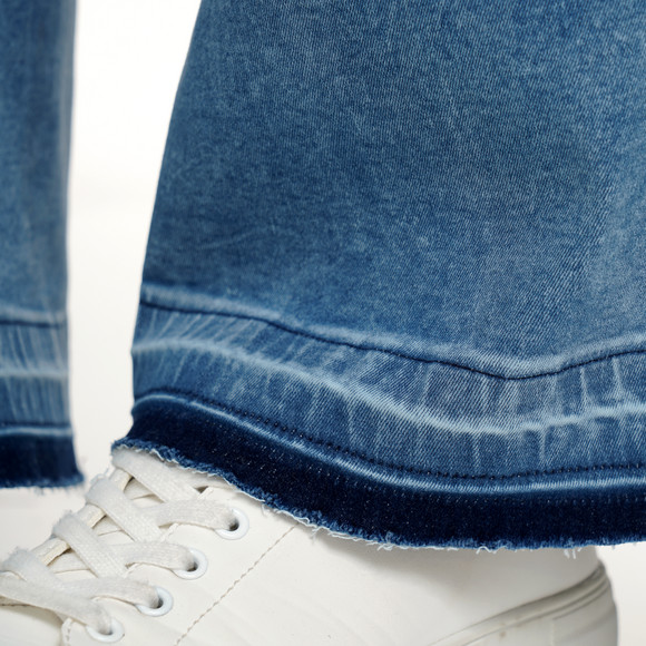 Damen Wide-Leg-Jeans im Cropped-Style