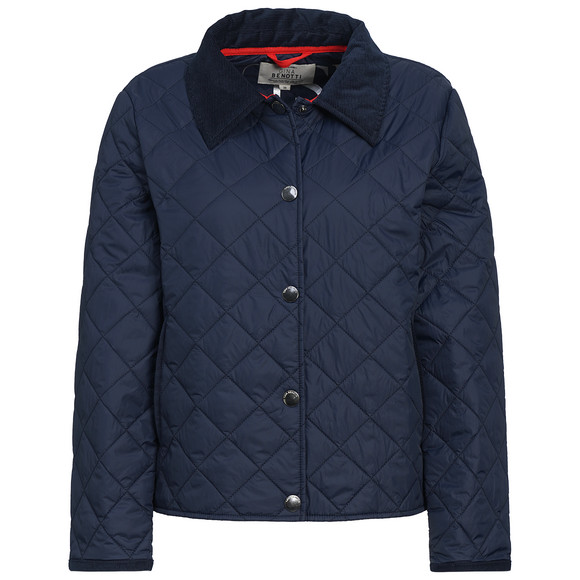 Damen Steppjacke mit Cordkragen