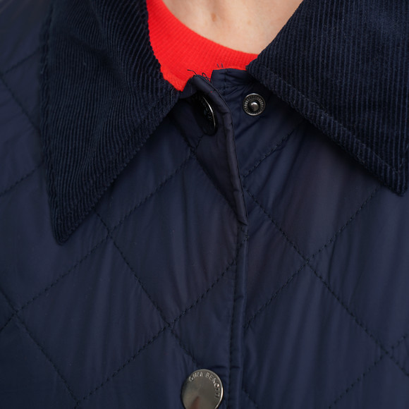 Damen Steppjacke mit Cordkragen