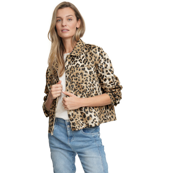 Damen Blazer im Leo-Look