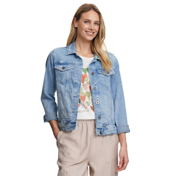 Damen Jeansjacke mit Knöpfen