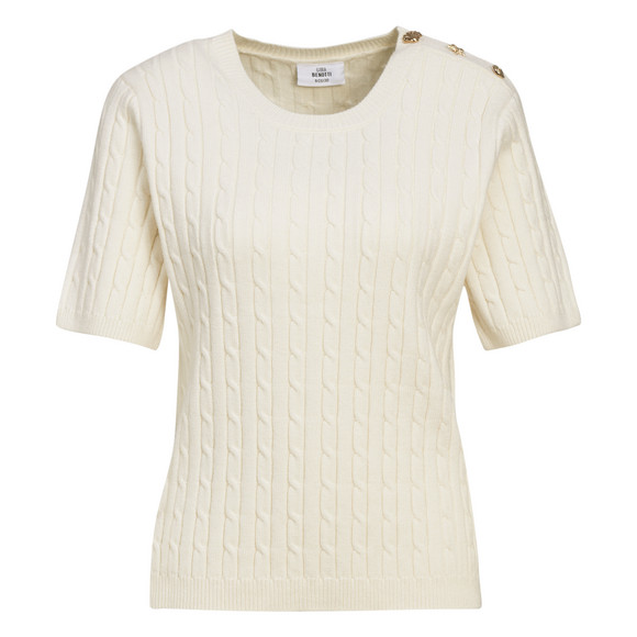 Damen Strickpullover mit Zopfmuster