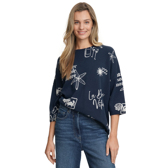 Damen Strickpullover mit maritimen Motiven