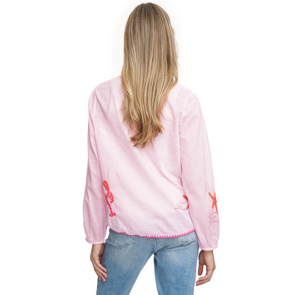Damen Schlupfbluse mit Stickerei