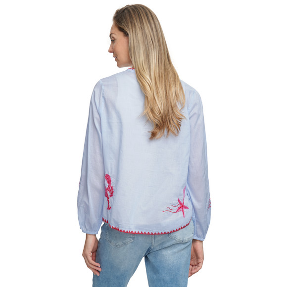 Damen Schlupfbluse mit Stickerei