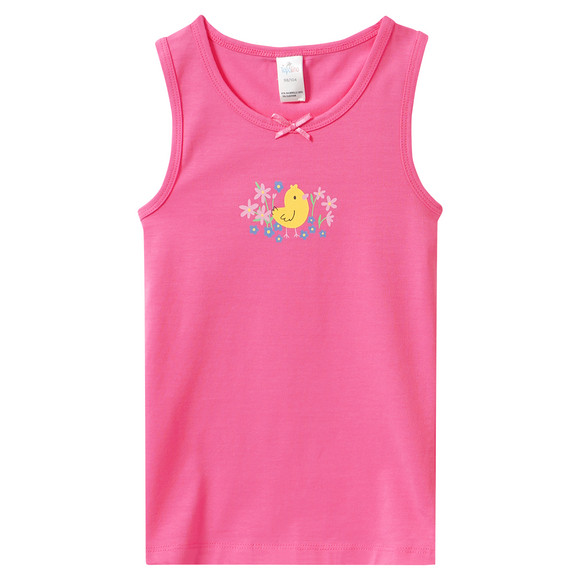 3 Mädchen Unterhemden mit Blumen-Print