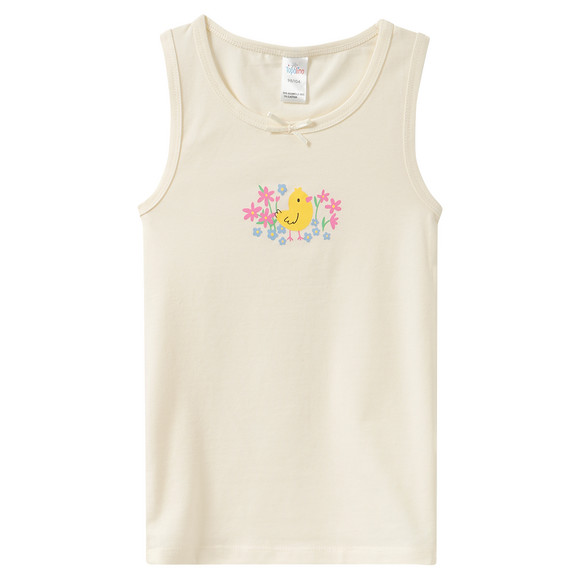 3 Mädchen Unterhemden mit Blumen-Print