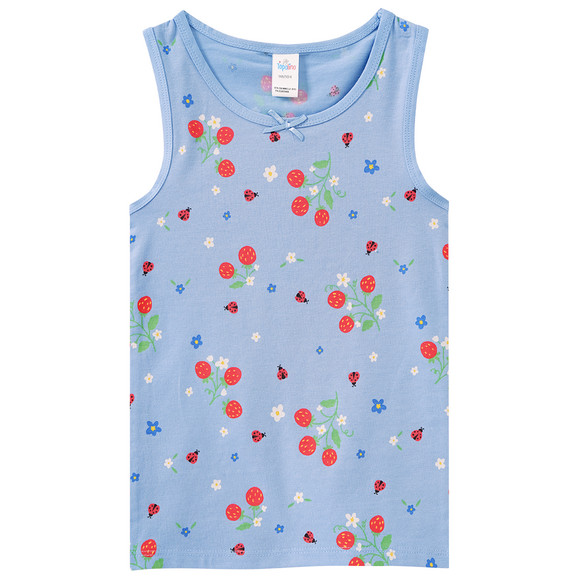 3 Mädchen Unterhemden mit Blumen-Print