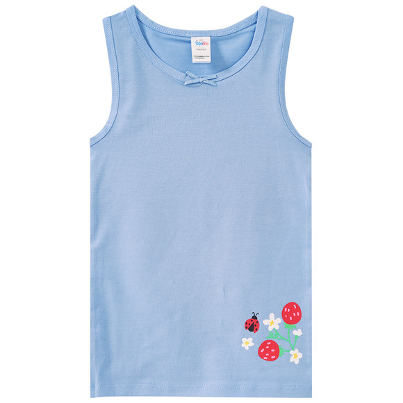 3 Mädchen Unterhemden mit Blumen-Print