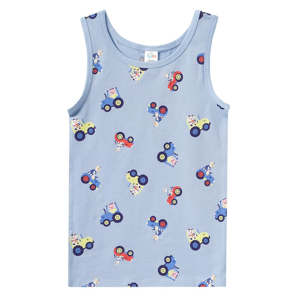 3 Jungen Unterhemden in verschiedenen Dessins