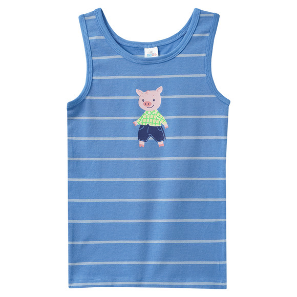 3 Jungen Unterhemden in verschiedenen Dessins