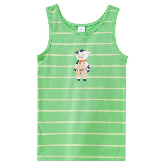 3 Jungen Unterhemden in verschiedenen Dessins