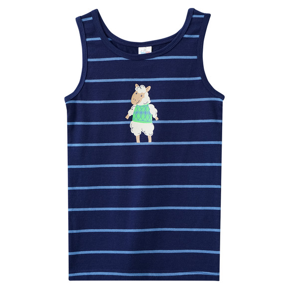 3 Jungen Unterhemden in verschiedenen Dessins