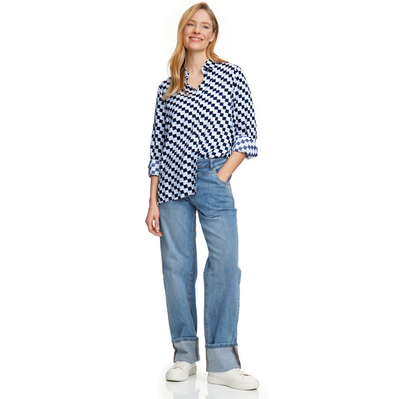 Damen Hemdbluse mit Knopfleiste