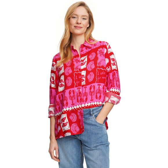 Damen Hemdbluse mit Knopfleiste