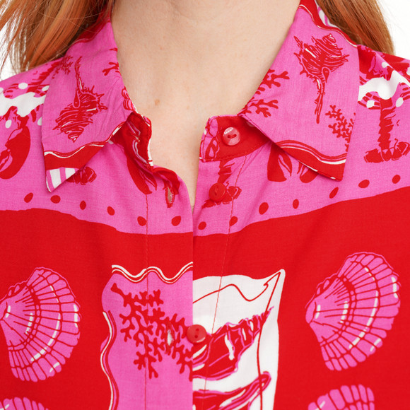 Damen Hemdbluse mit Knopfleiste