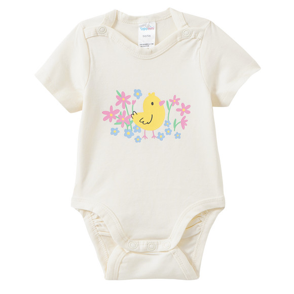 5 Baby Bodys in verschiedenen Dessins