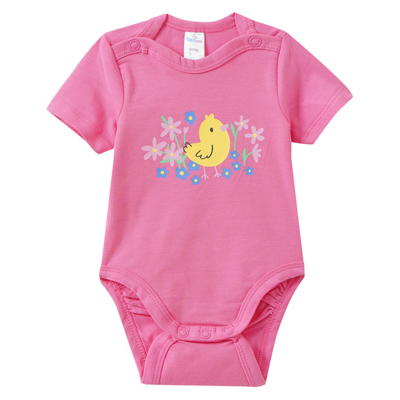 5 Baby Bodys in verschiedenen Dessins
