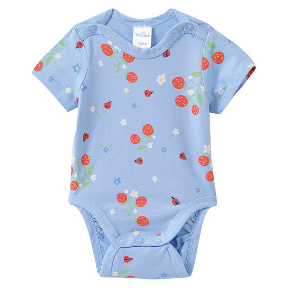 5 Baby Bodys in verschiedenen Dessins
