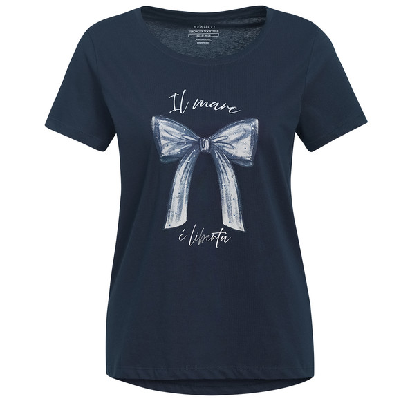 Damen T-Shirt aus Bio-Baumwolle dunkelblau