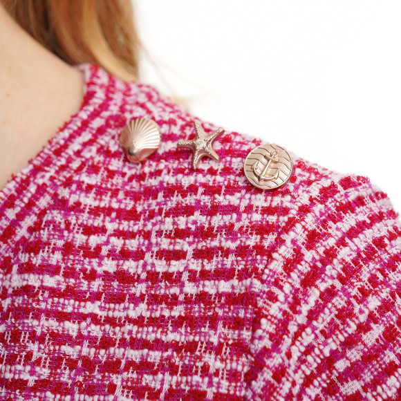 Damen Sweatshirt in Bouclé-Optik