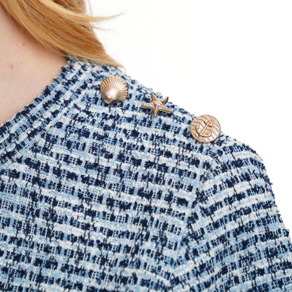 Damen Sweatshirt in Bouclé-Optik