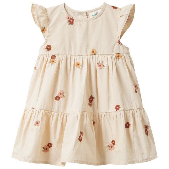 Babyjurk met bloemenstiksels