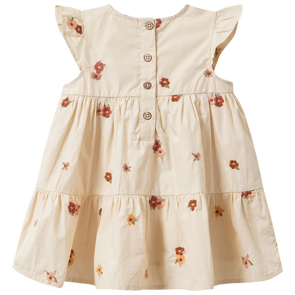 Babyjurk met bloemenstiksels