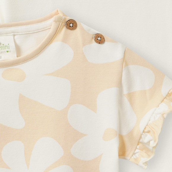 2 Baby T-Shirts mit Rüschenärmeln