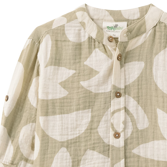 Baby Musselinhemd mit Allover-Muster