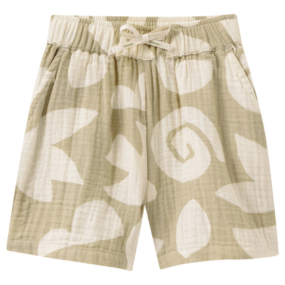Baby Musselinshorts mit Allover-Muster