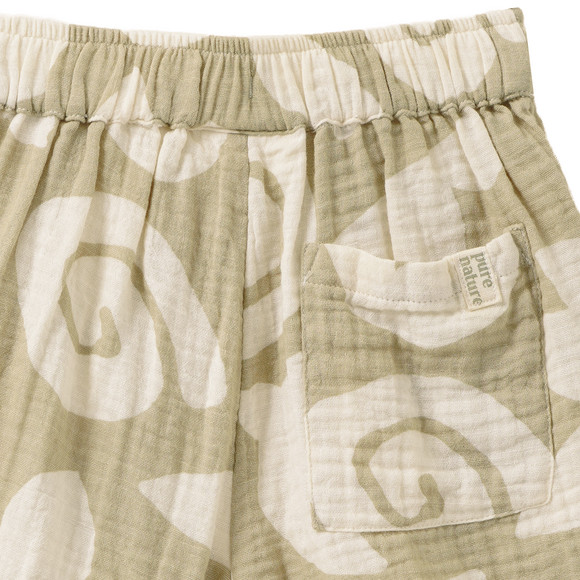 Baby Musselinshorts mit Allover-Muster