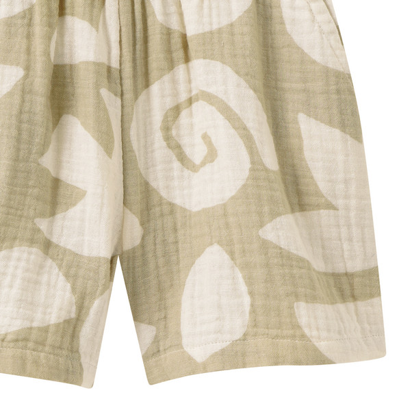 Baby Musselinshorts mit Allover-Muster