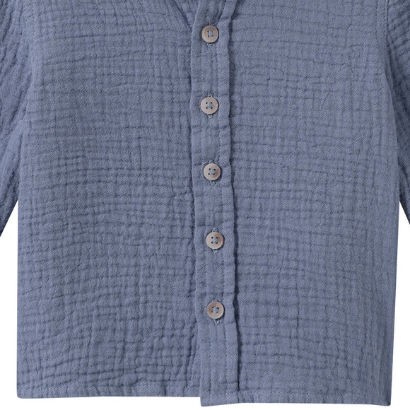 Baby Musselin-Hemd aus Bio-Baumwolle