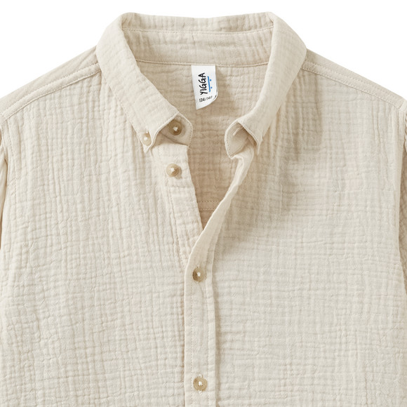 Jungen Musselin-Hemd aus Bio-Baumwolle