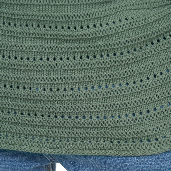 Damen Strickpullover mit Ajourmuster