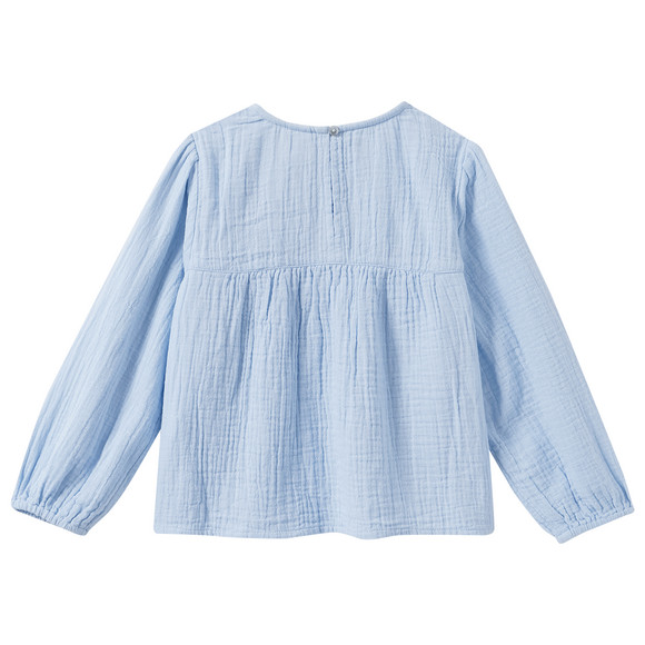 Mädchen Musselin-Bluse mit Rüschen