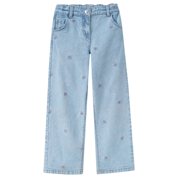 Mädchen Straight-Jeans mit Bio-Baumwolle