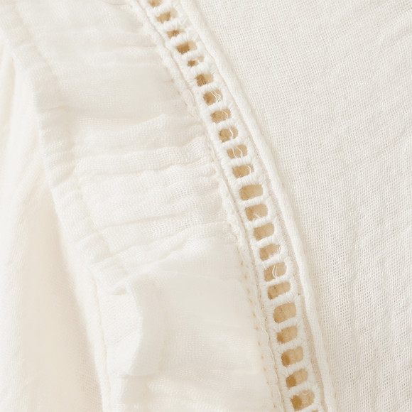 Mädchen Musselin-Bluse mit Rüschen
