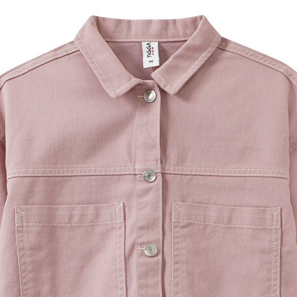Mädchen Hemdjacke mit Druckknöpfen