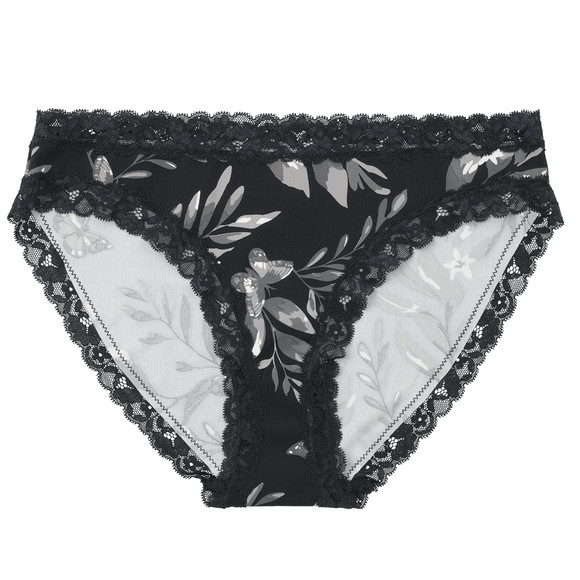 Damen Mikrofaser-Slip mit Spitze
