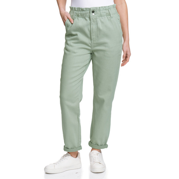 Damen Hose mit Paperbag-Bund