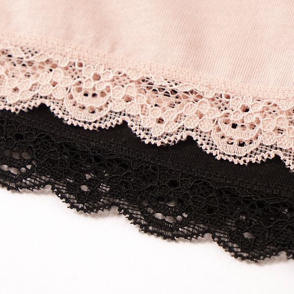 2 Damen Unterhemden mit Spitze