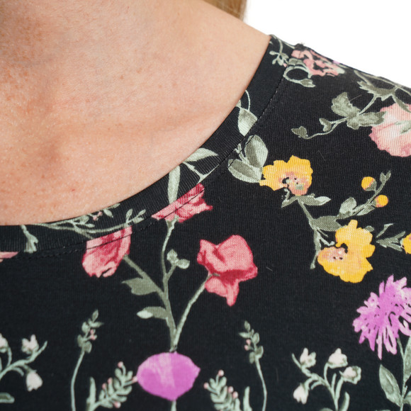 Damen T-Shirt mit überschnittenen Ärmeln