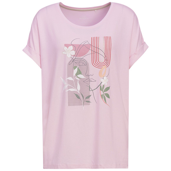 Damen T-Shirt aus Viskose-Mix rosa