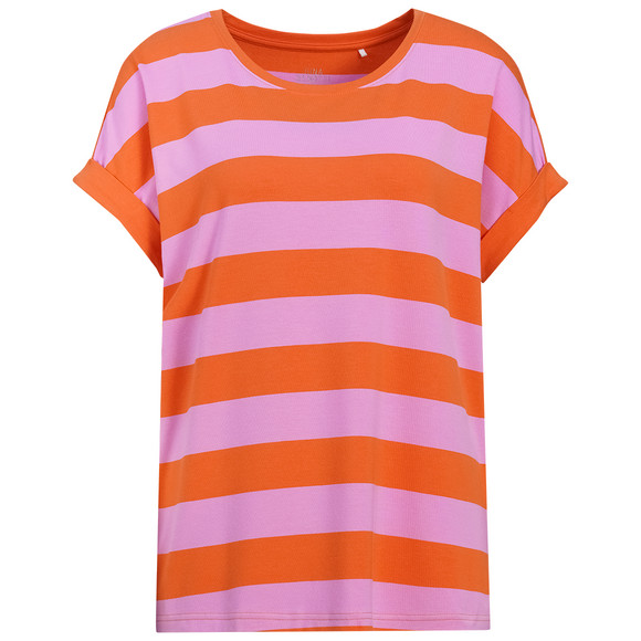Damen T-Shirt aus einem Viskose-Mix orange / rosa