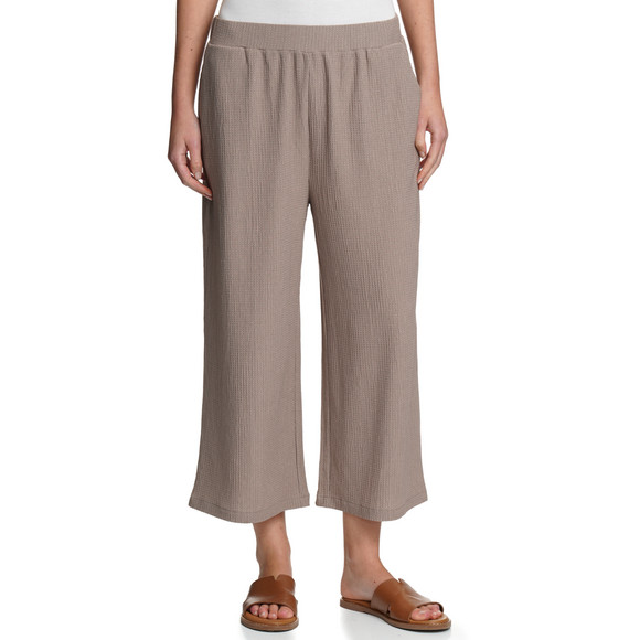 Damen Culotte mit strukturiertem Material